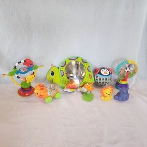 Baby Toy Lot With Car Seat Mirror